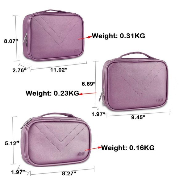 BUBM 3-Piece Set Electronics Organizer Cases - Picture 2 of 9